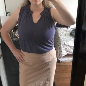 Beautiful Purple Sleeveless Blouse